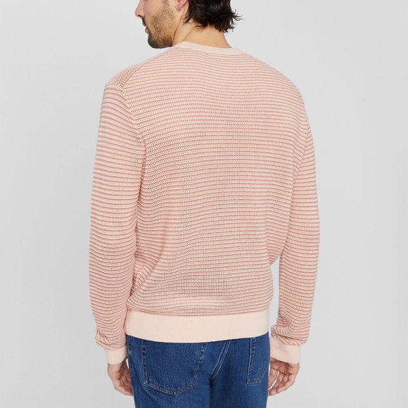 Mesh Crew Sweater - New With Tags - NEVER WORN - Pink Mix - Picture 2 of 5